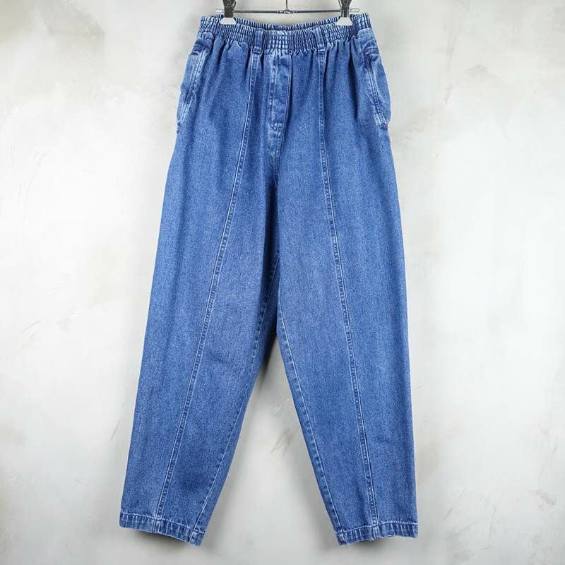 古着のデニムイージーパンツ