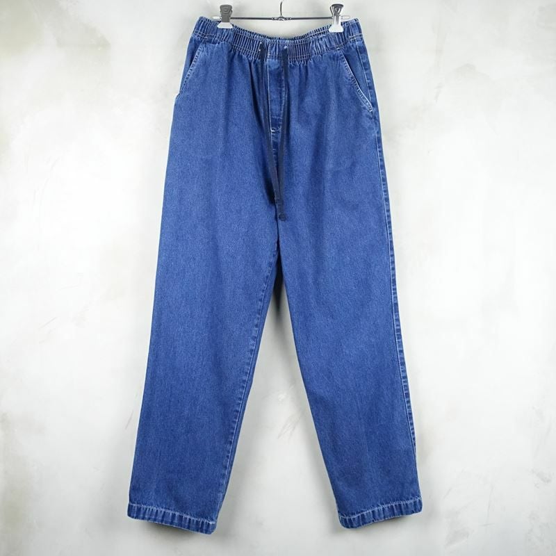 古着のデニムイージーパンツ