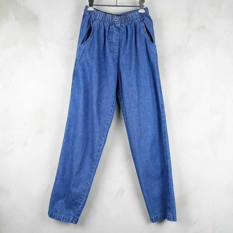 古着のデニムイージーパンツ
