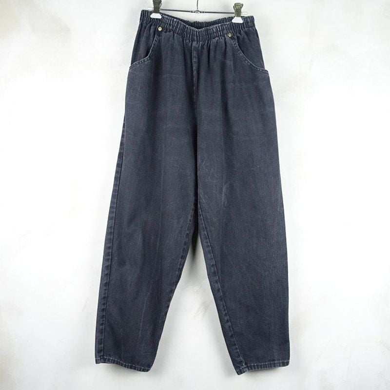 古着のデニムイージーパンツ
