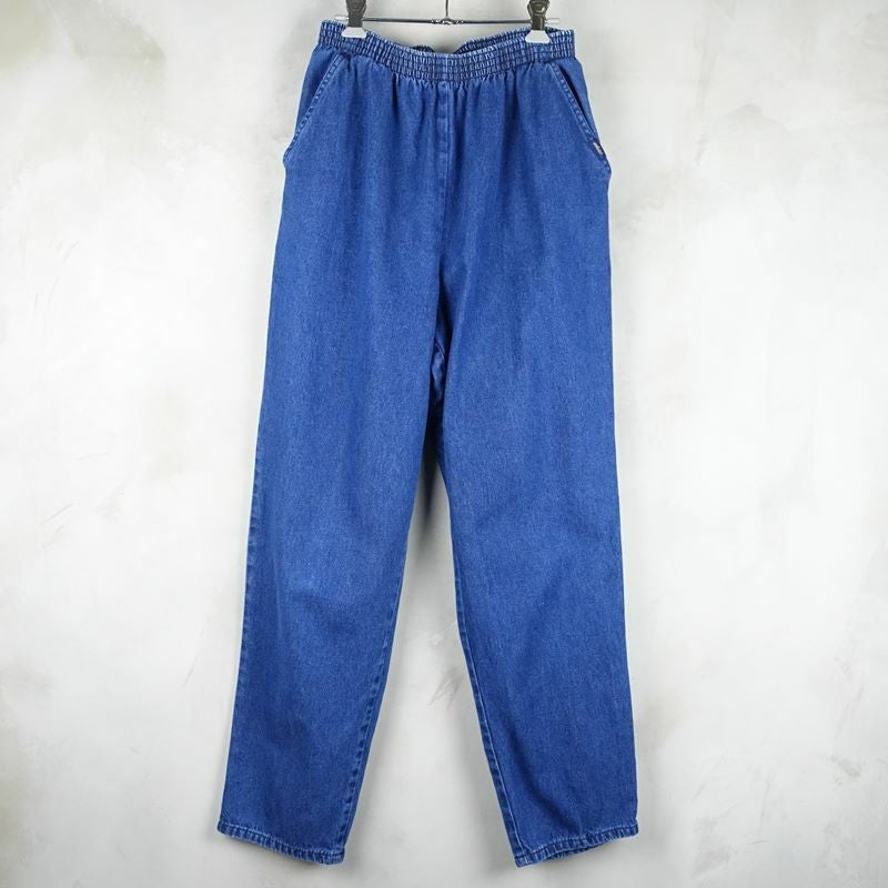 古着のデニムイージーパンツ