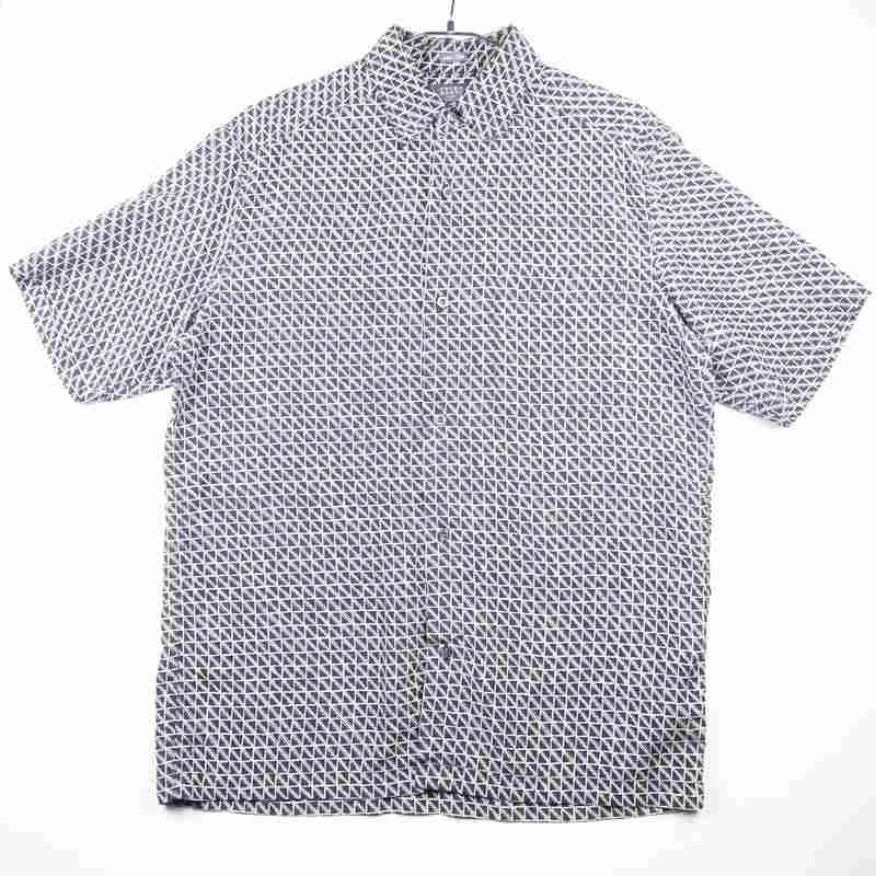 古着のシルク半袖シャツ