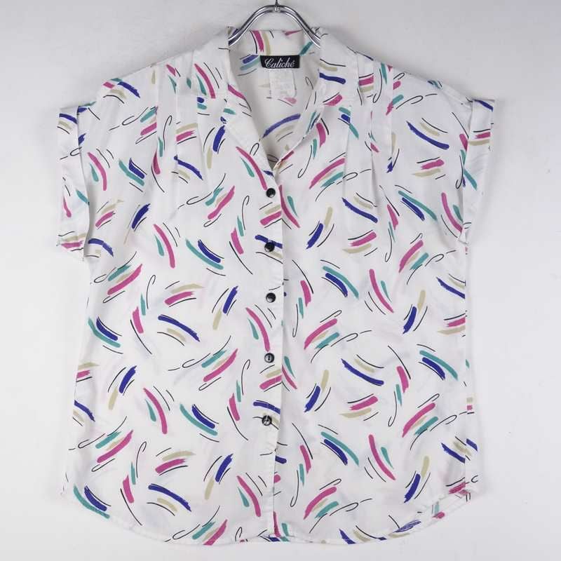 古着の半袖柄シャツ