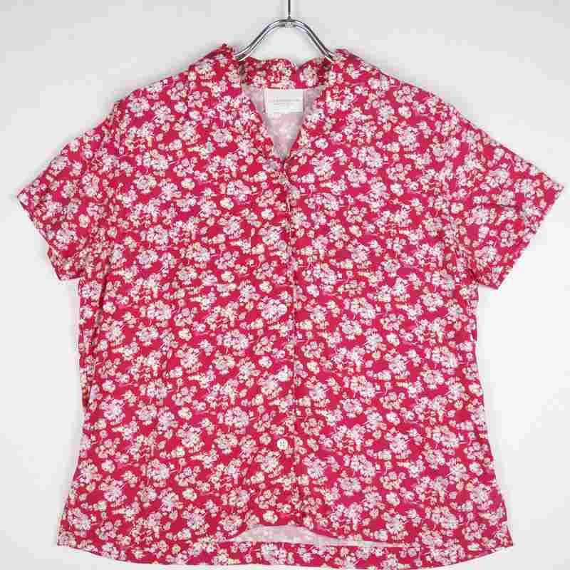 古着のレーヨン柄シャツ