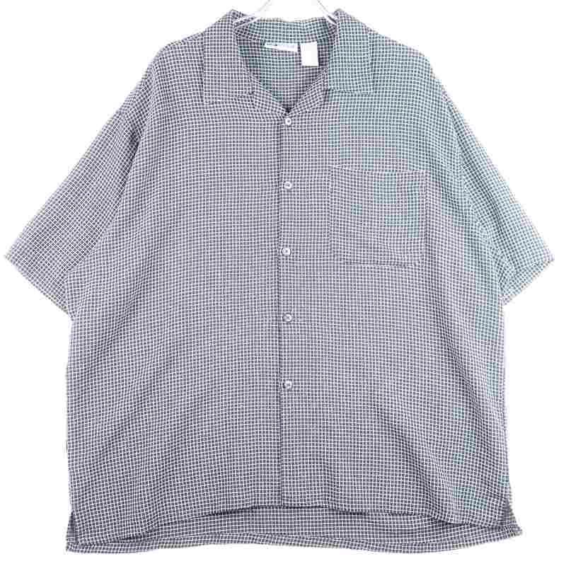 古着のレーヨン半袖シャツ