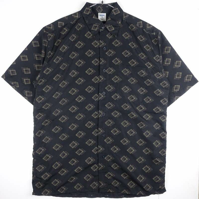 古着のシルク柄シャツ