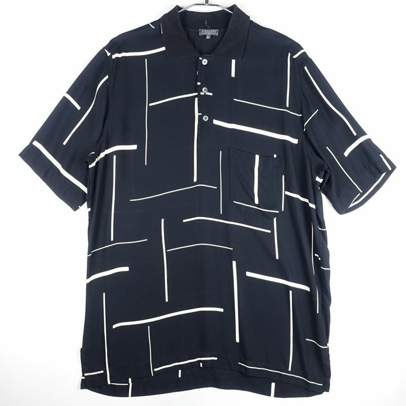 古着のレーヨン半袖シャツ