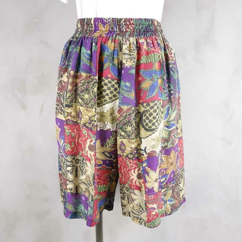 古着の総柄パンツ