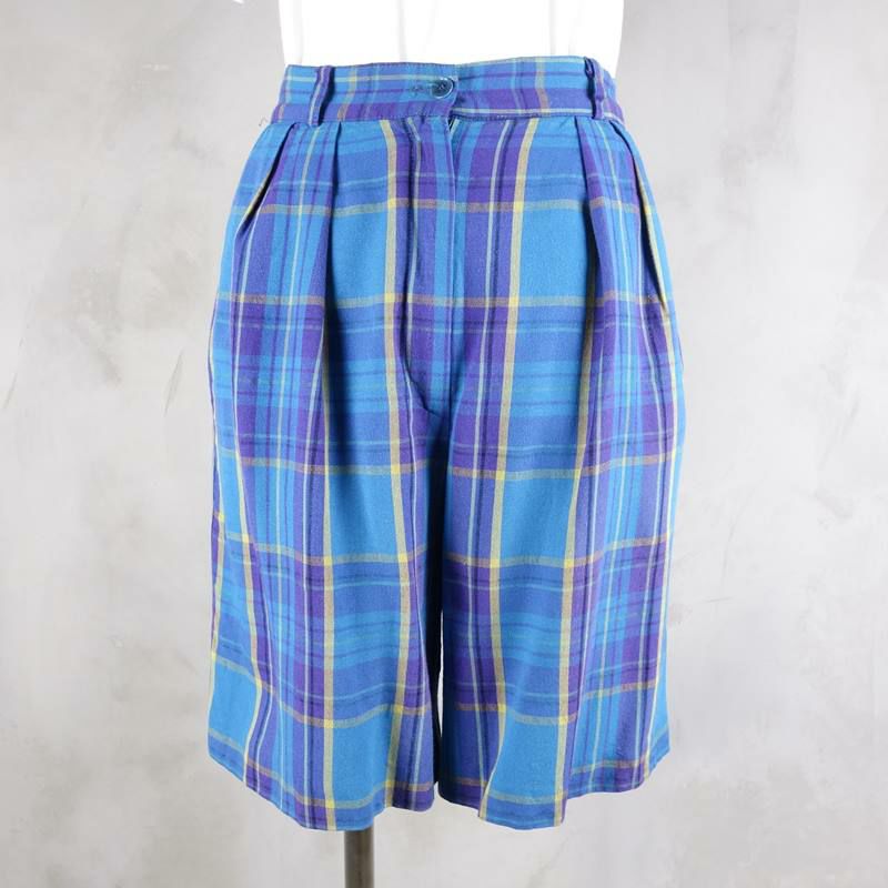 古着のチェックパンツ