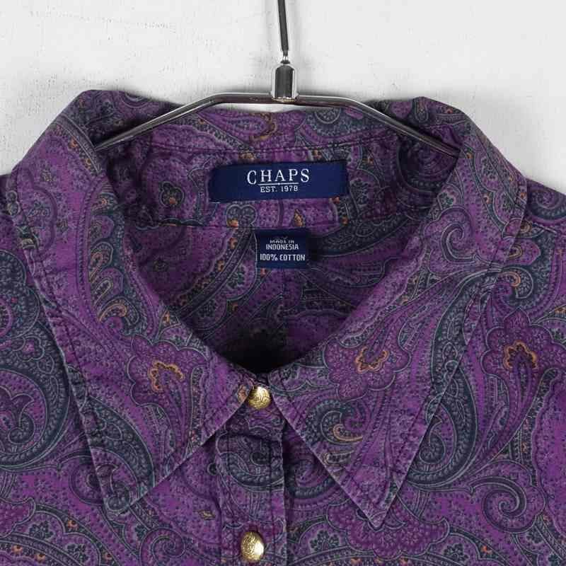 古着 CHAPS ペイズリー柄 長袖シャツ | Flamingo Online 古着屋 