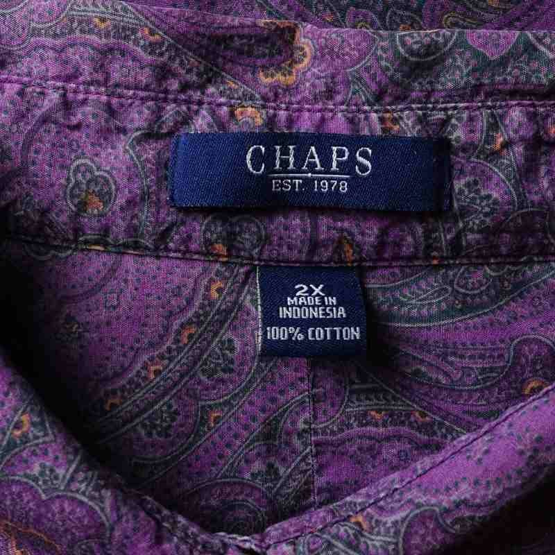 古着 CHAPS ペイズリー柄 長袖シャツ | Flamingo Online 古着屋 