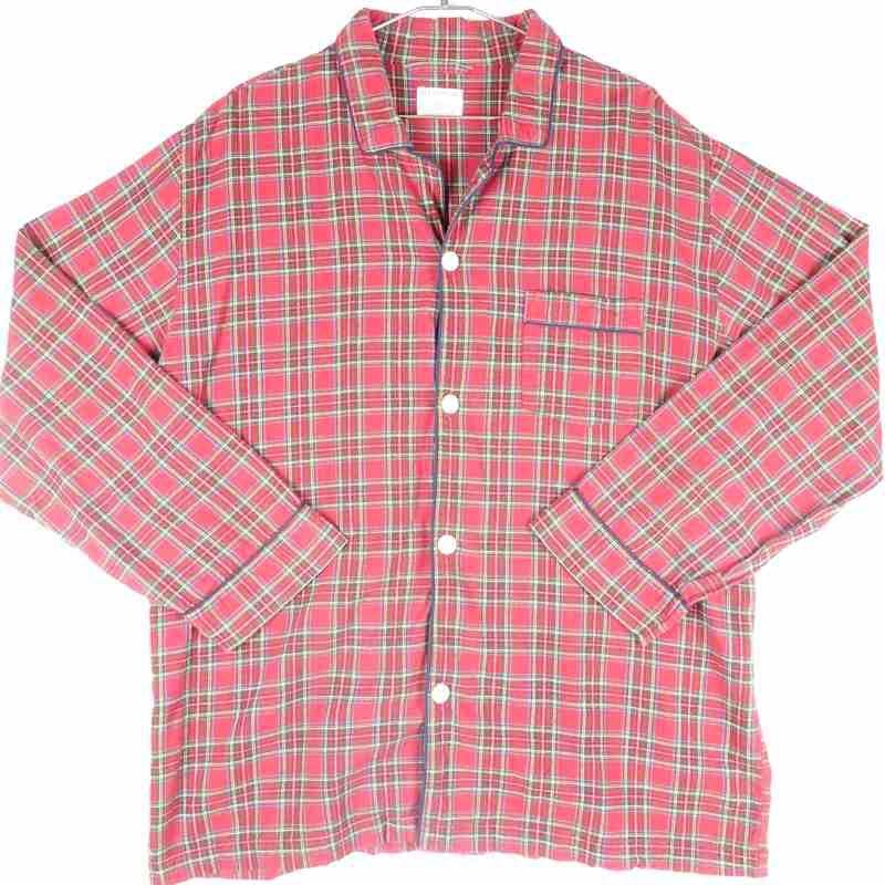 古着のチェック長袖シャツ