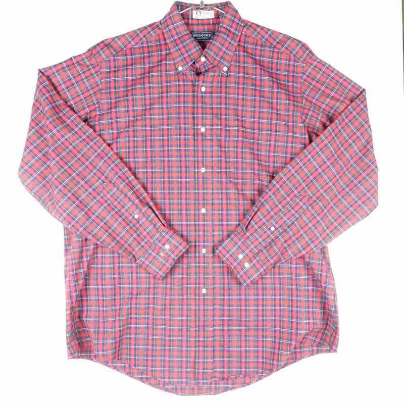 古着のチェック長袖シャツ