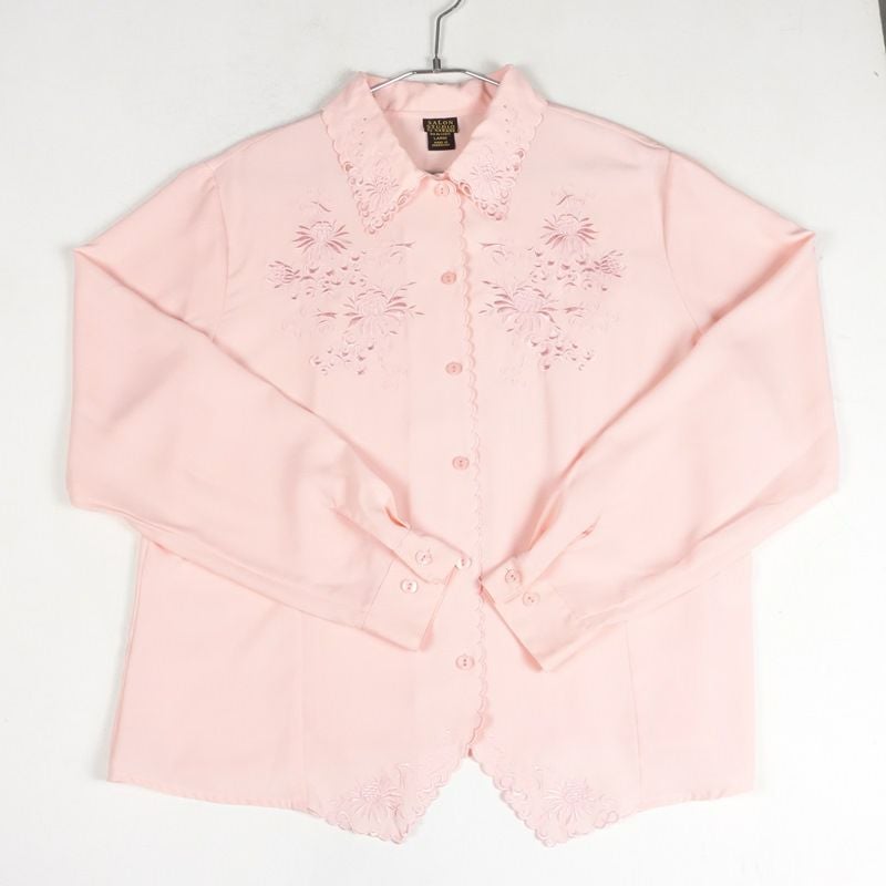 古着の刺繍長袖シャツ