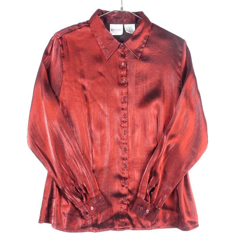 古着の無地長袖シャツ