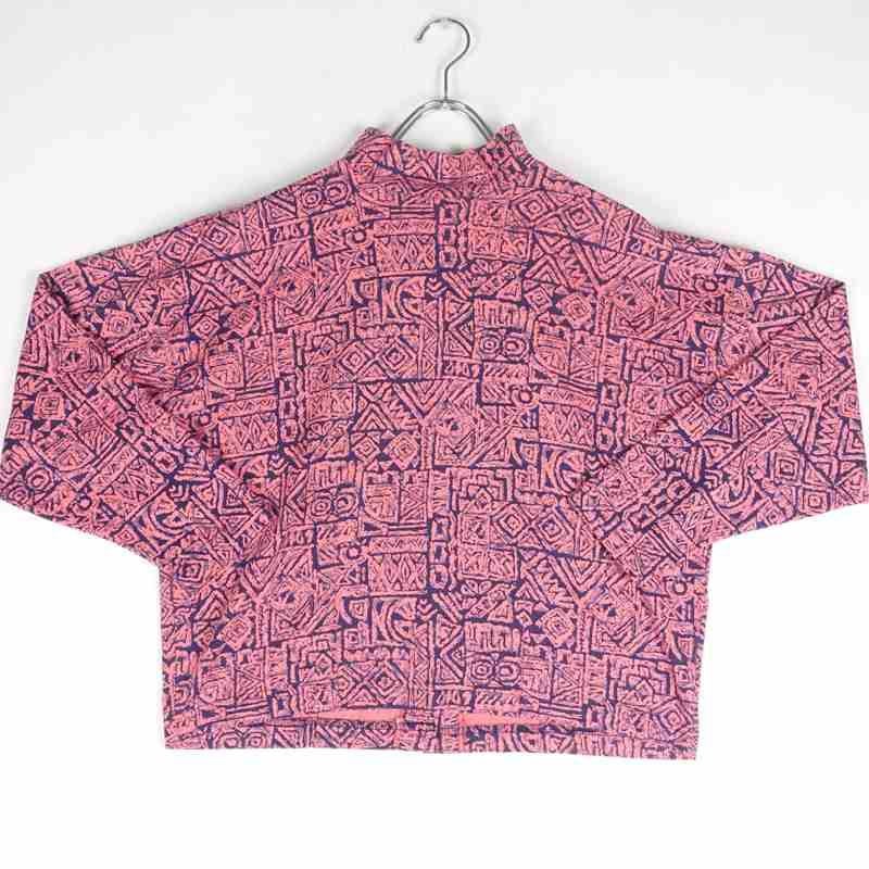 古着の長袖柄シャツ