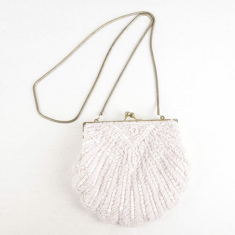 古着の貝殻モチーフショルダーポーチ