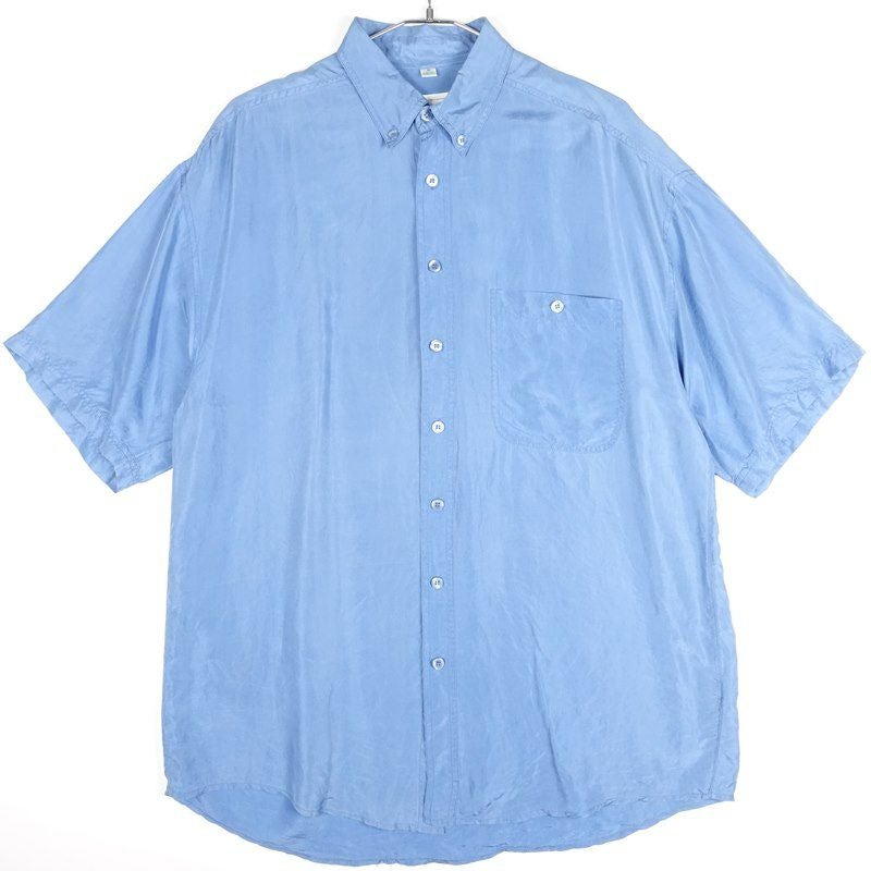 古着のシルク半袖シャツ