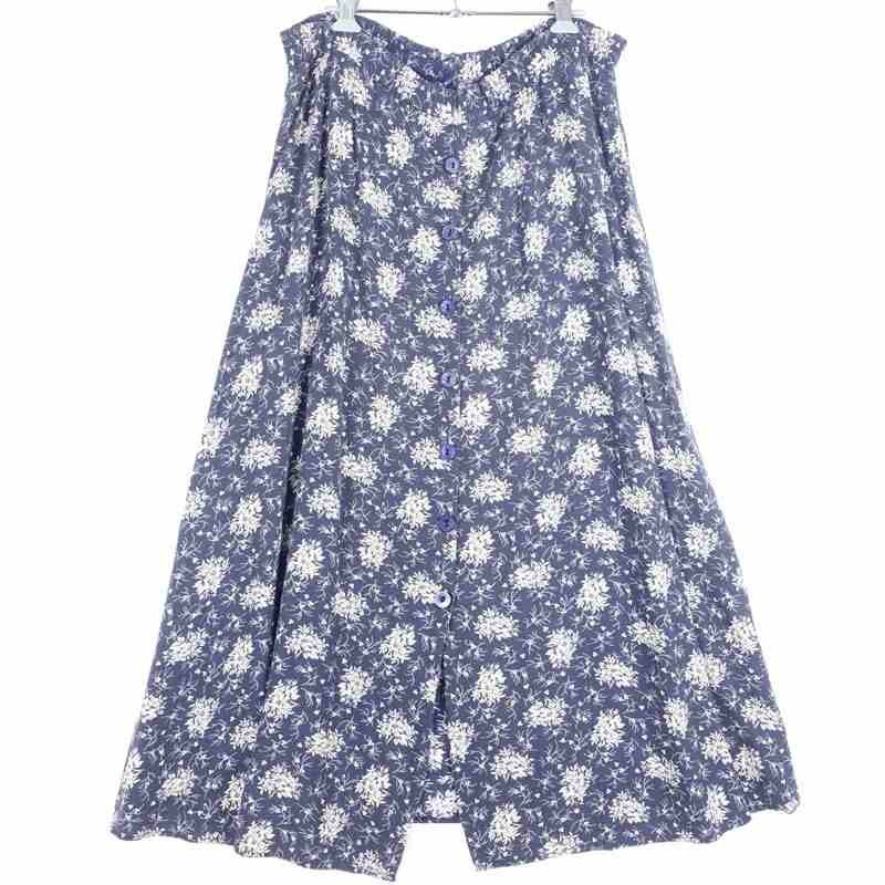 古着の花柄フレアスカート