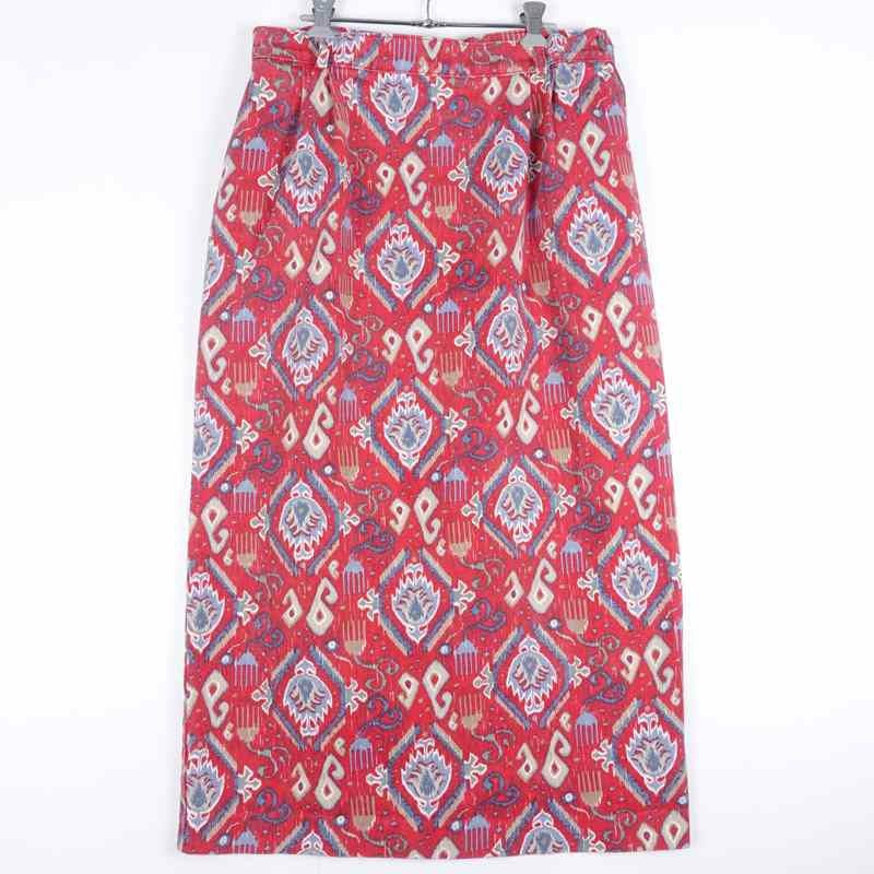 古着の総柄デニムスカート