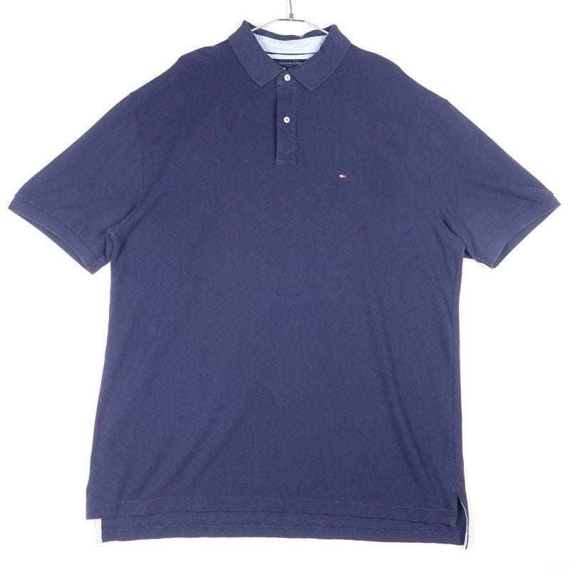 古着のトミーヒルフィガー無地ポロシャツ