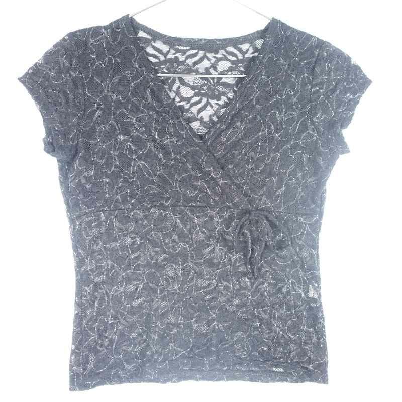 古着のラメシースルートップス