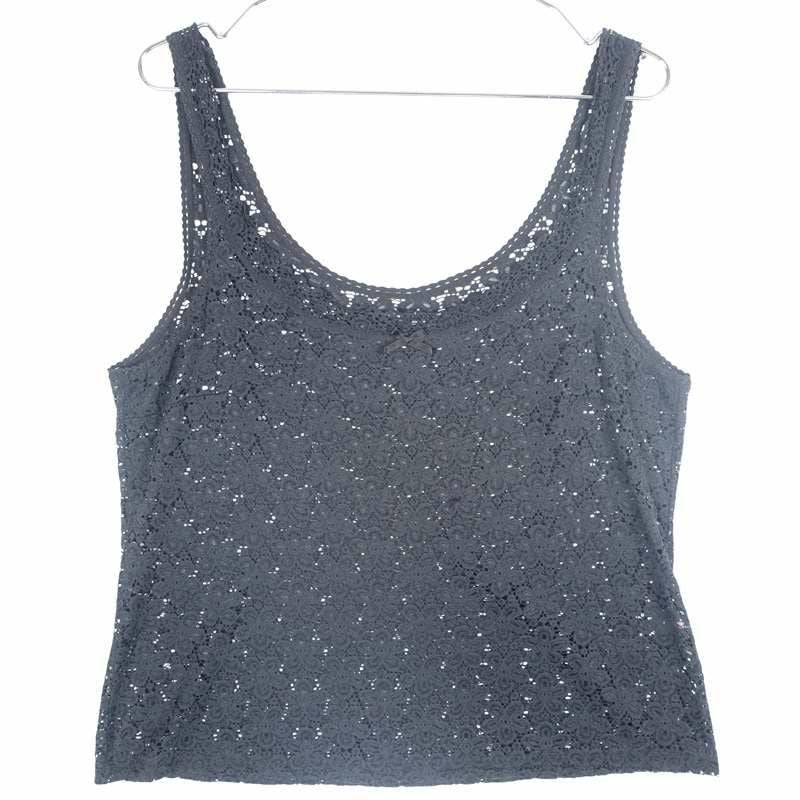 古着のシースルーメッシュタンクトップ