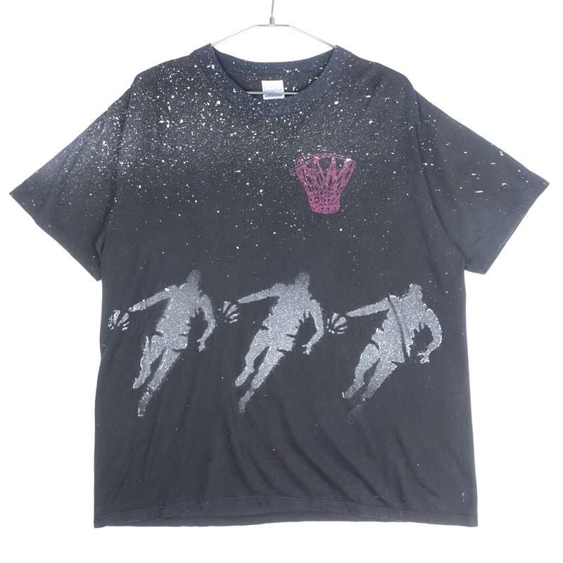 古着のバスケプリントTシャツ