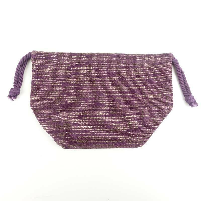 ファファットの総柄 巾着バッグ パープル