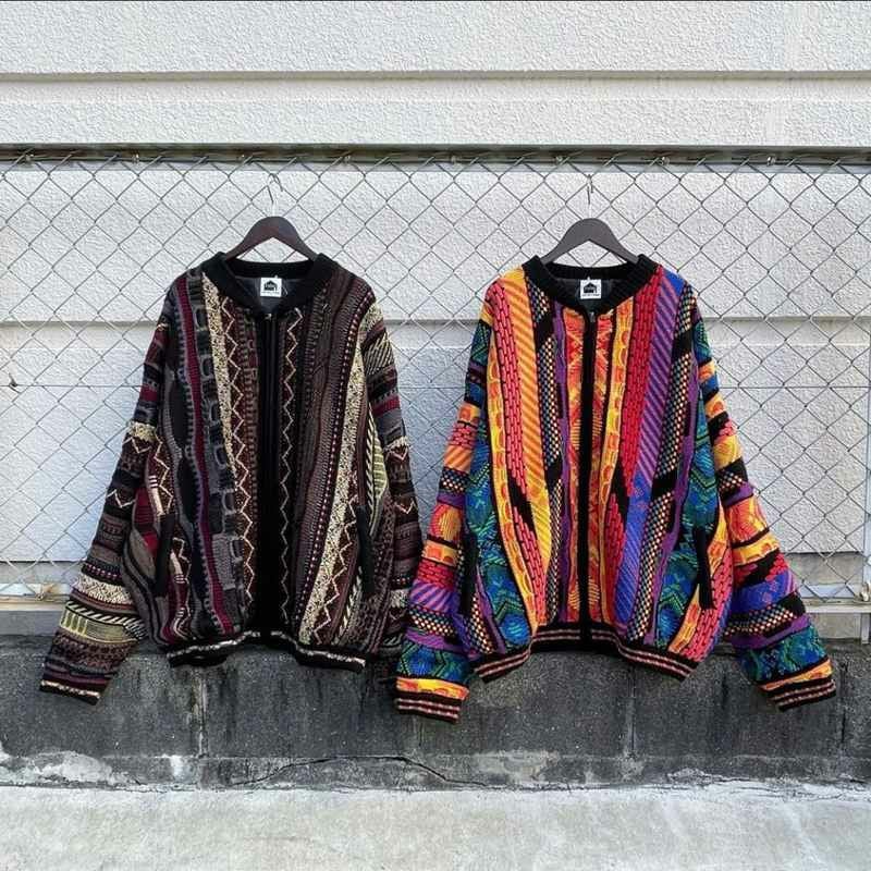 FAFATT 3Dニットジャケット YELLOW BLACK | Flamingo Online 古着屋 