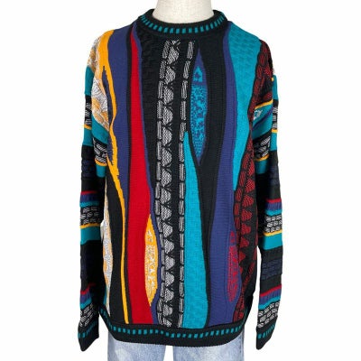 FAFATT 3Dニットクルーネック BLACK | Flamingo Online 古着屋 