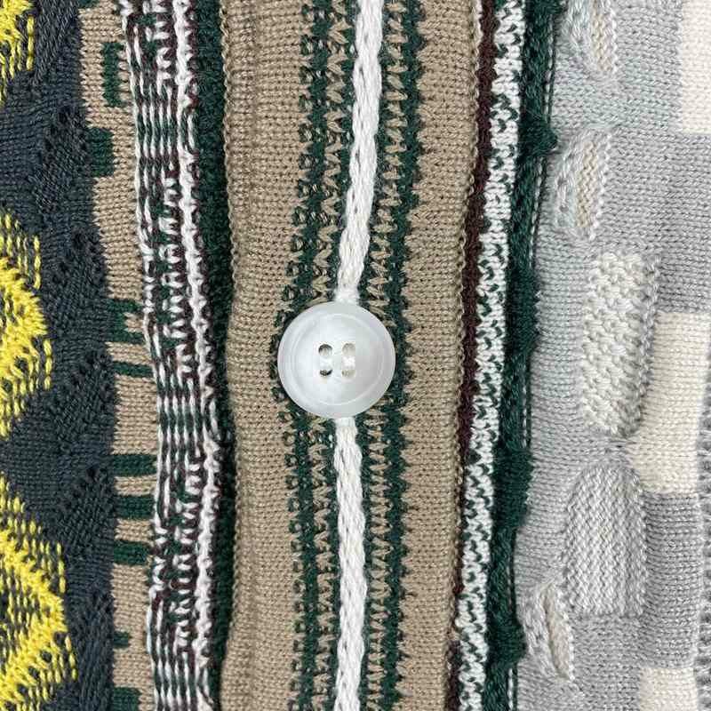 FAFATT 3Dニットカーディガン BLUE BEIGE | Flamingo Online 古着屋