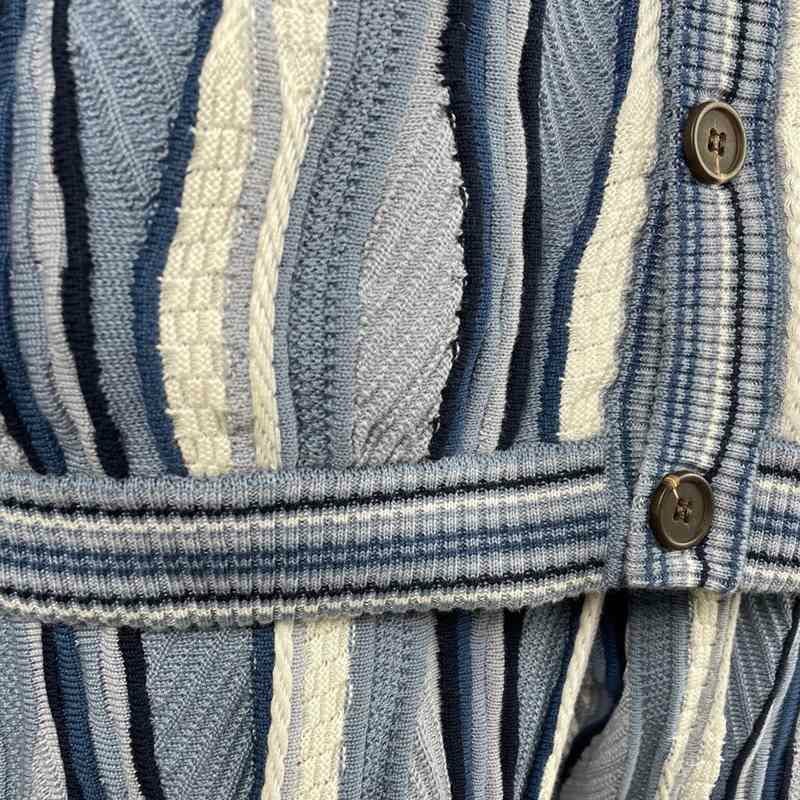 FAFATT 3Dニットカーディガン BLUE BEIGE | Flamingo Online 古着屋