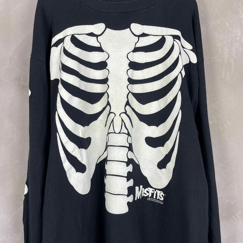 古着 97's anvil MISFITS 蓄光 ボーンプリントロンT | Flamingo Online