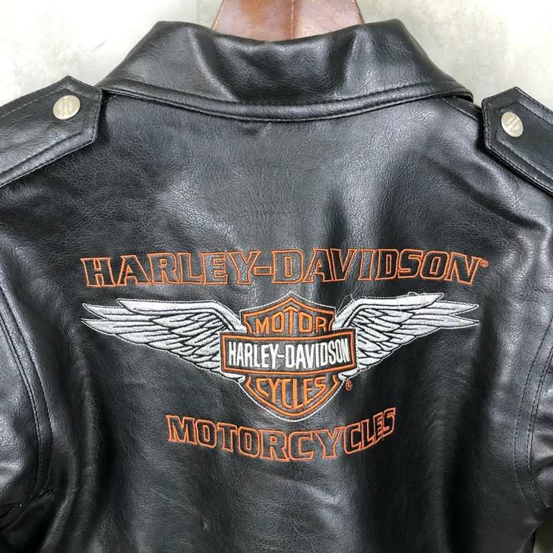 ハーレー ダビッドソン ライダース ジャケット キッズサイズ Vintage Harley-davidson Haddad Kids 18M Size Leather Jacket - Etsy