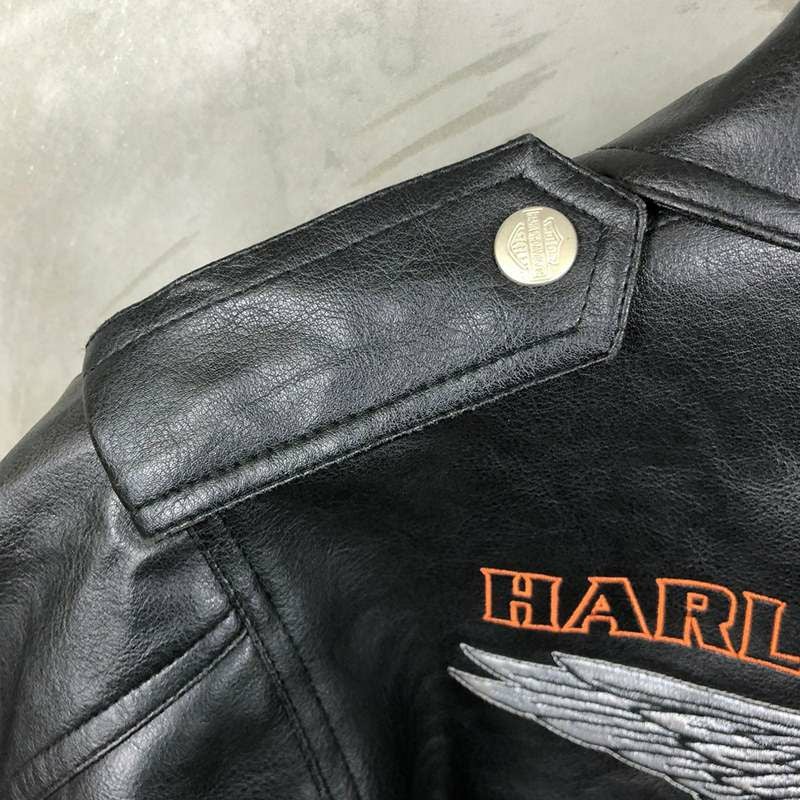 ハーレー ダビッドソン ライダース ジャケット キッズサイズ Harley-Davidson® Little Boys' B&S Logo Faux Leather Toddler Biker