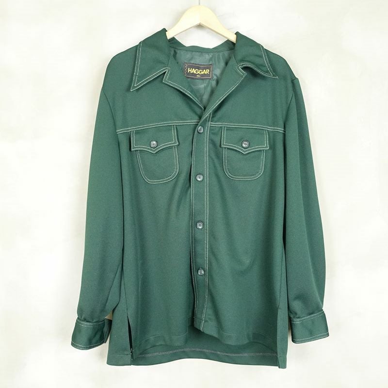 古着 70s HAGGGAR ポリシャツJKT | Flamingo Online 古着屋フラミンゴ