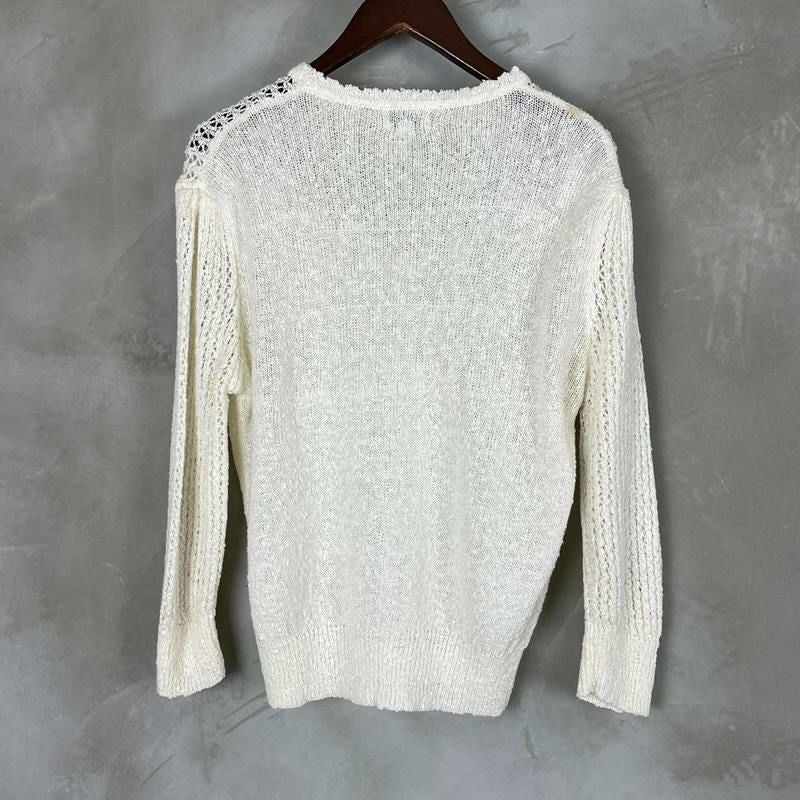 古着 Aiberoy 鍵あみ 花モチーフ セーター | Flamingo Online 古着屋
