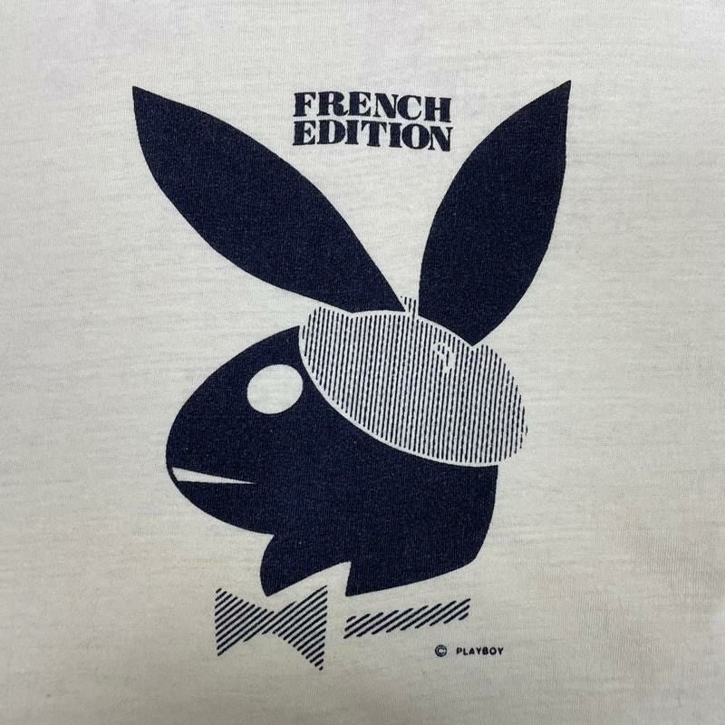 PLAY BOY ヴィンテージ リンガー Tシャツ 80s 70s US 古着 古着 70's~80's PLAYBOY リンガー TEE | Flamingo Online 古着屋