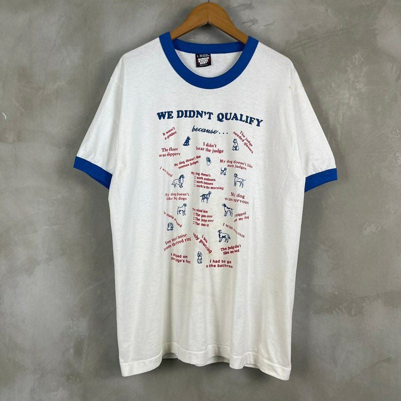 古着 90s 犬 プリント リンガー Tシャツ | Flamingo Online 古着屋