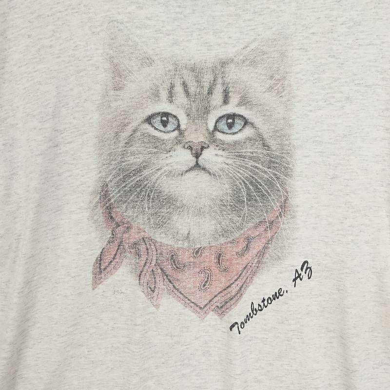 古着 90s ONEITA 猫プリント Tシャツ | Flamingo Online 古着屋