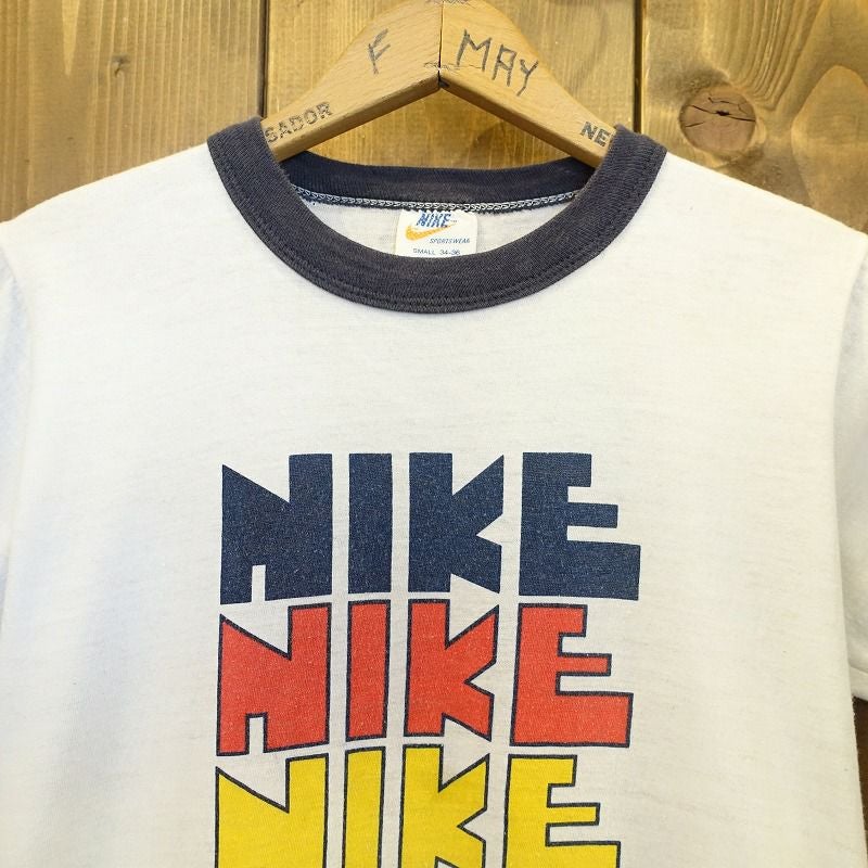 古着 70s ゴツナイキ 4段プリント Tシャツ | Flamingo Online 古着屋