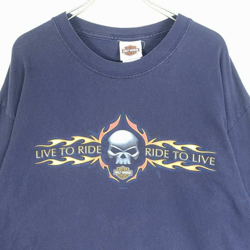 古着 HARLEYDAVIDSON 袖プリント ロンT | Flamingo Online 古着屋