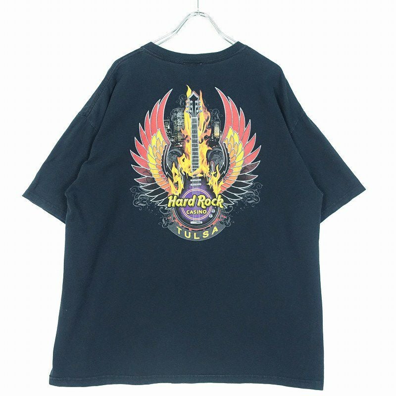 古着 ハードロックカフェ ロゴプリント 黒Tシャツ | Flamingo Online