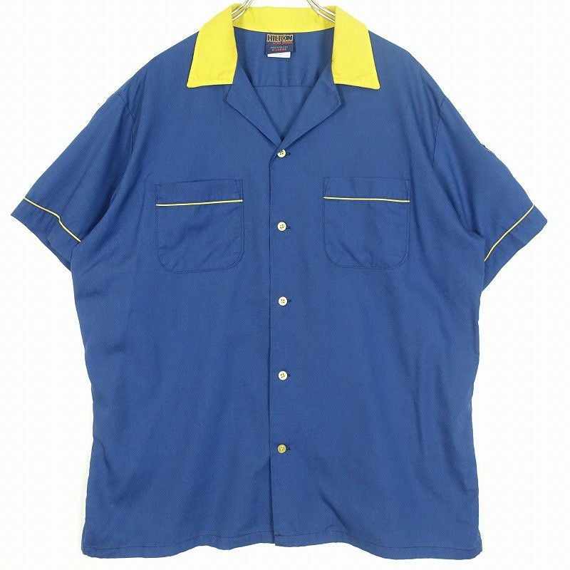 80s USA製 HILTON 刺繍 ボウリングシャツ L 古着 80s Hilton 刺繍 ボウリングシャツ | Flamingo Online 古着屋