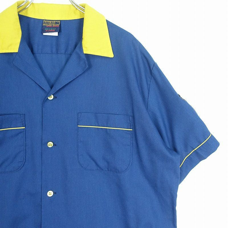古着 80s Hilton 刺繍 ボウリングシャツ | Flamingo Online 古着屋
