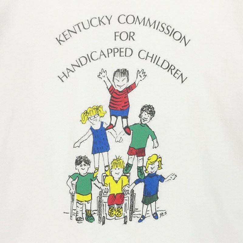 古着 90s USA製 イラスト メッセージプリント Tシャツ | Flamingo