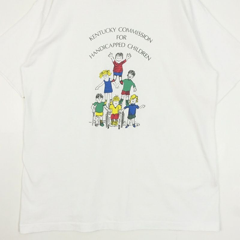 古着 90s USA製 イラスト メッセージプリント Tシャツ | Flamingo 