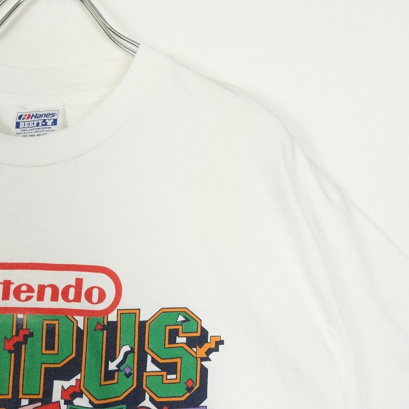 古着 90s USA製 Nintendo CAMPUSCHALLENGE グラフィックプリント T