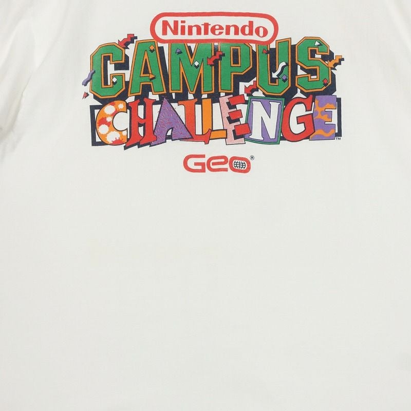 古着 90s USA製 Nintendo CAMPUSCHALLENGE グラフィックプリント T